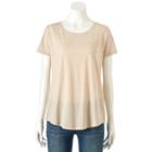 Women's Sonoma Goods For Life&trade; Heather Crewneck Tee, Size: Xxl, Lt Beige