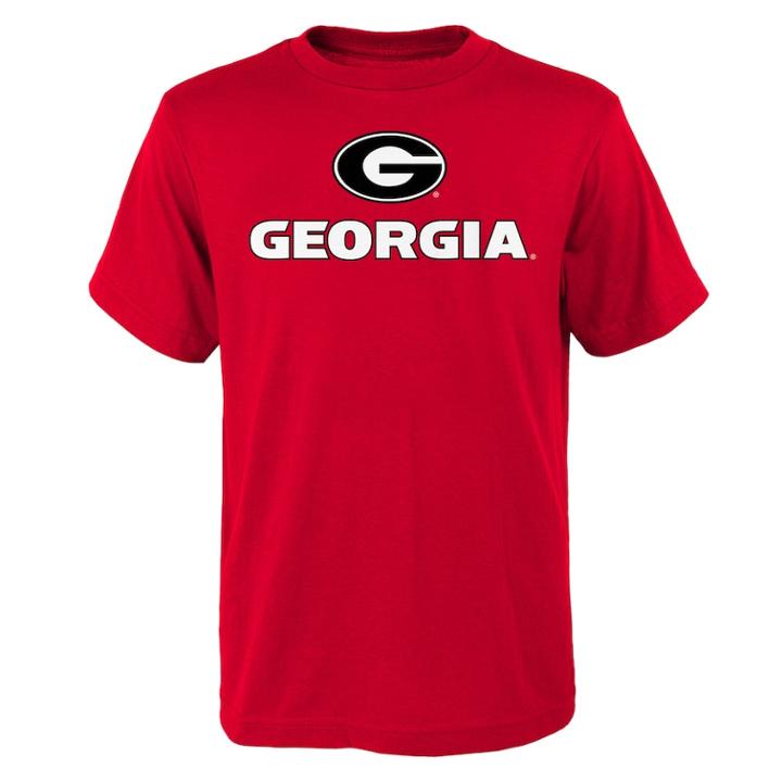 Boys 4-18 Georgia Bulldogs Primary Logo Tee, Size: 12-14, Red