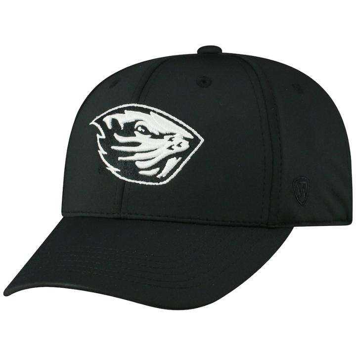 Adult Top Of The World Oregon State Beavers Tension Cap, Men's, Black