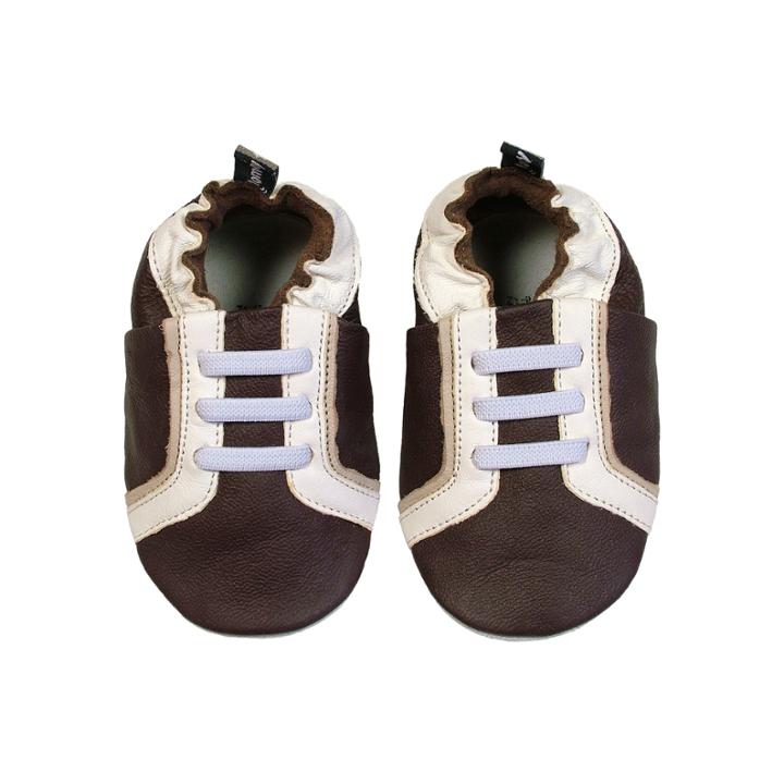 Tommy Tickle Baby Brown Leather Sport Shoes, Infant Boy's, Size: 0-6 Months