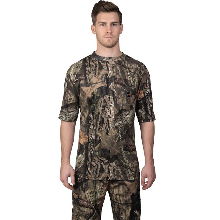 Men's Walls Hunting Short Sleeve Pocket Tee, Size: Medium, Mossy Country