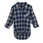 Juniors' Arizona Wildcats Spirit Week Tie-front Flannel Shirt, Teens, Size: Small, Dark Blue