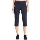 Women's Danskin High-waist Yoga Capris, Size: Small, Blue (navy)