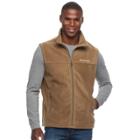 Big & Tall Columbia Flattop Ridge Colorblock Fleece Vest, Men's, Size: Xl Tall, Lt Brown