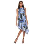 Women's Apt. 9&reg; Asymmetrical Shift Dress, Size: Small, Blue (navy)
