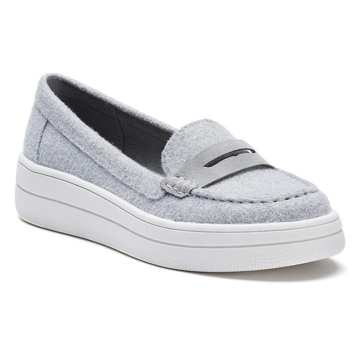 So&reg; Like Women's Platform Penny Loafers, Teens, Size: Medium (8), Grey
