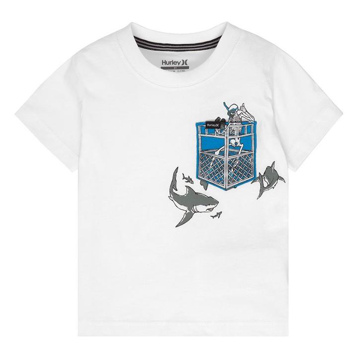 Boys 4-7 Hurley Skeleton Pocket Tee, Boy's, Size: 4, Blue Other