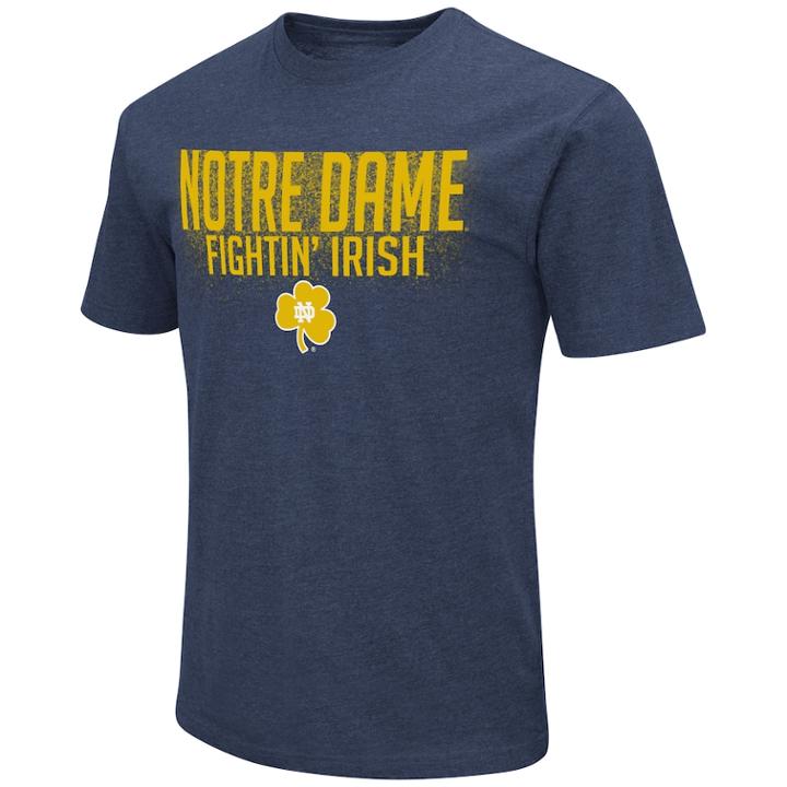 Men's Notre Dame Fighting Irish Team Tee, Size: Small, Dark Blue