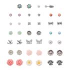 Mudd&reg; Flower, Bow, Bird & Butterfly Stud Earring Set, Teens, Multicolor