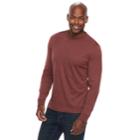 Men's Croft & Barrow&reg; Classic-fit Easy-care Crewneck Tee, Size: Large, Dark Red