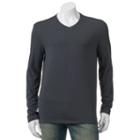 Men's Apt. 9&reg; V-neck Tee, Size: Medium, Grey