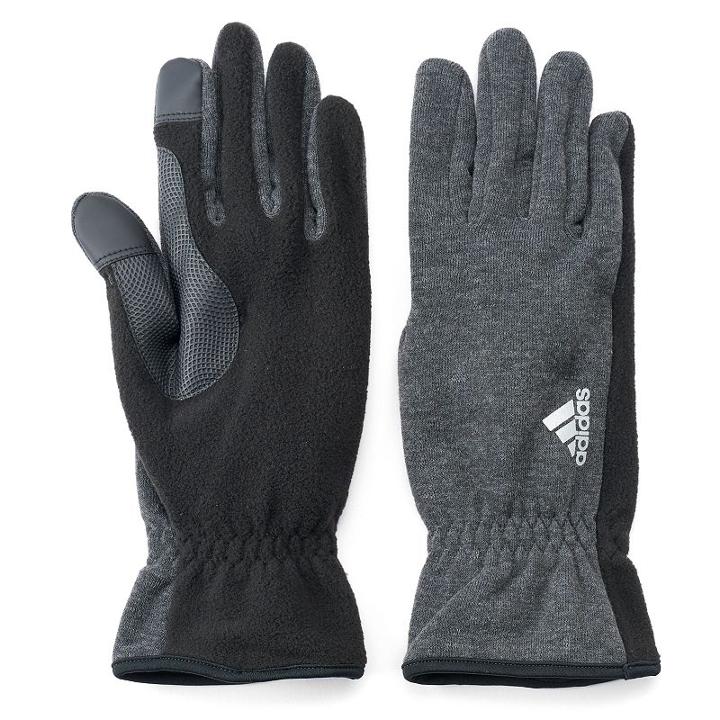 Men's Adidas Saranac Texting Gloves, Size: L/xl, Dark Grey