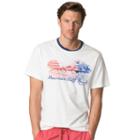 Men's Chaps Graphic Tee, Size: Small, White