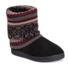 Women's Muk Luks Raquel Boot Slippers, Size: Medium, Grey (charcoal)