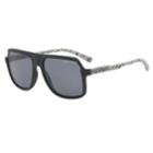 Armani Exchange Ax4066s 58mm Square Polarized Sunglasses, Men's, Dark Grey