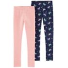 Girls 4-12 Carter's 2-pack Unicorn & Striped Leggings, Size: 4-5, Multi