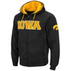 Men's Iowa Hawkeyes Full-zip Fleece Hoodie, Size: Medium, Dark Grey