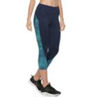 Women's Tek Gear&reg; Contrasting Sides Capris, Size: Small, Turquoise/blue (turq/aqua)