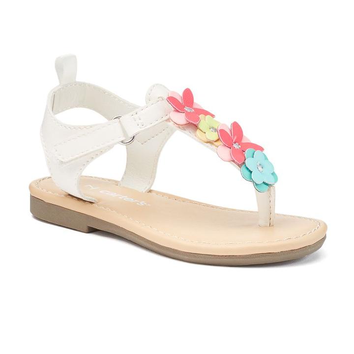 Carter's Nala Toddler Girls' Sandals, Girl's, Size: 10 T, White