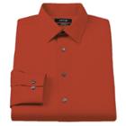 Men's Apt. 9&reg; Extra-slim Solid Stretch Dress Shirt, Size: 15.5-34/35, Orange