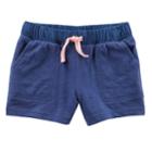 Girls 4-8 Carter's Knit Pull-on Shorts, Size: 4-5, Blue
