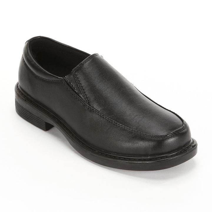 French Toast Matt Boys' Slip-on Uniform Shoes, Boy's, Size: 11, Black