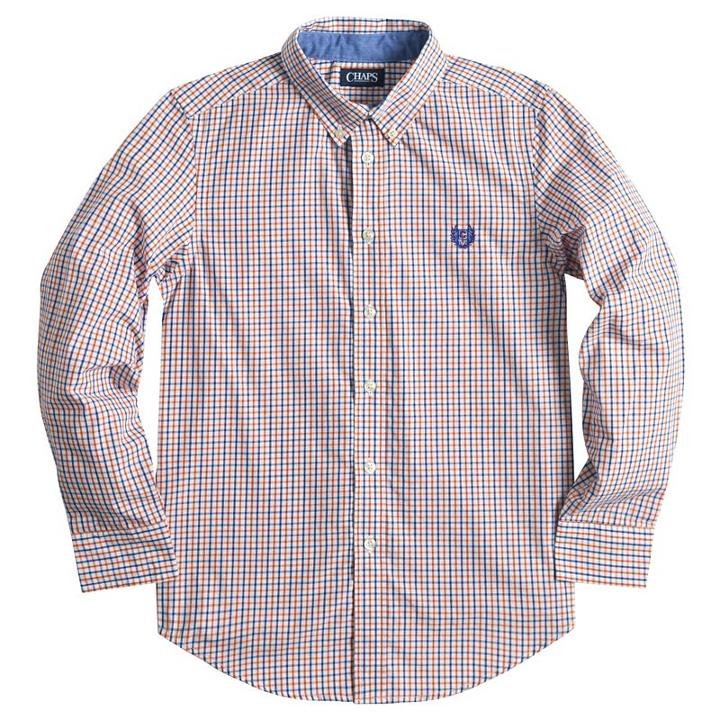 Boys 8-20 Chaps Button-down Shirt, Boy's, Size: Xl, Orange