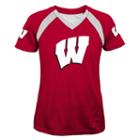 Girls 7-16 Wisconsin Badgers Fashion Tee, Girl's, Size: Xl(16), Red