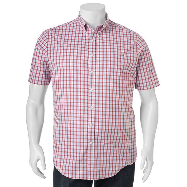 Big & Tall Croft & Barrow&reg; True Comfort Classic-fit Stretch Button-down Shirt, Men's, Size: 2xb, Brt Orange