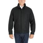 Men's London Fog Heritage By London Fog Wool-blend Twill Hipster Jacket, Size: Large, Black