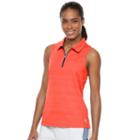 Women's Fila Sport&reg; Quarter-zip Sleeveless Golf Polo, Size: Xs, Brt Red