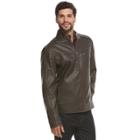 Men's Xray Slim-fit Moto Jacket, Size: Medium, Grey