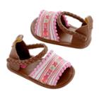 Baby Girl Carter's Embroidered Espadrille Crib Shoes, Size: 6-9 Months, Pink