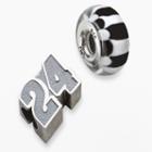 Insignia Collection Nascar Jeff Gordon Sterling Silver 24 Bead Set, Women's, Black