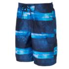 Men's Speedo Vaporplus Setting Sun Striped Swim Trunks, Size: Large, Med Blue