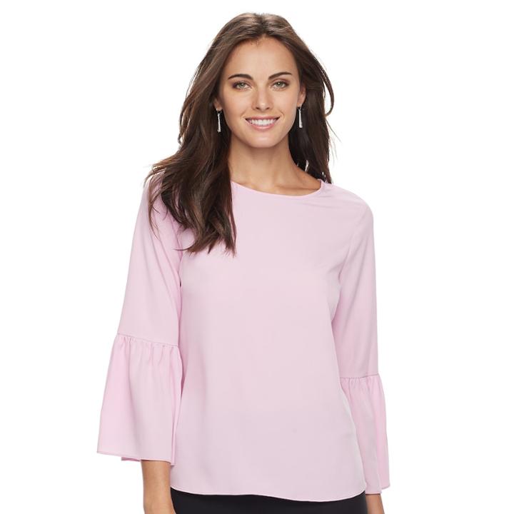 Women's Apt. 9&reg; Crepe Top, Size: Xxl, Light Pink