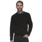 Men's Croft & Barrow&reg; Classic-fit Stretch Crewneck Sweater, Size: Xl, Black