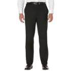 Big & Tall Savane Sharkskin Straight-fit Flat-front Dress Pants, Men's, Size: 50x32, Black