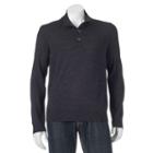Men's Apt. 9&reg; Modern-fit Solid Merino Mockneck Sweater, Size: Large, Dark Grey
