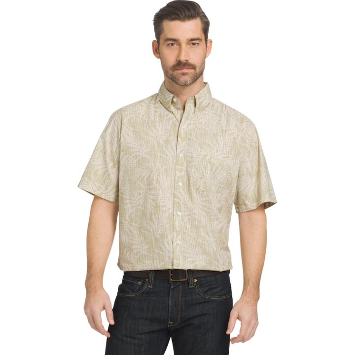 Men's Arrow Coastal Button-down Shirt, Size: Medium, Beige