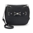 Candie's&reg; Sabrina Crossbody Saddle Bag, Women's, Grey