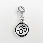 Personal Charm Sterling Silver Om Charm, Women's, Grey