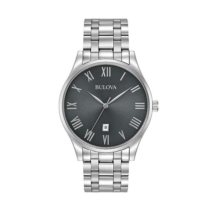 Bulova Men's Classic Stainless Steel Watch - 96b261, Grey