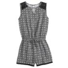 Girls 7-16 Joey B Challis Keyhole Romper, Size: Medium, Oxford