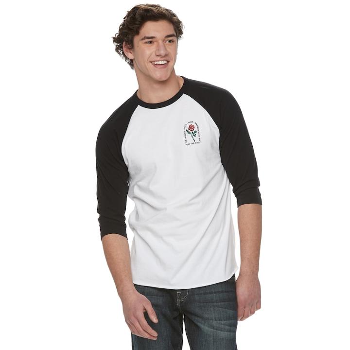 Men's Vans Beauty Raglan Tee, Size: Small, White