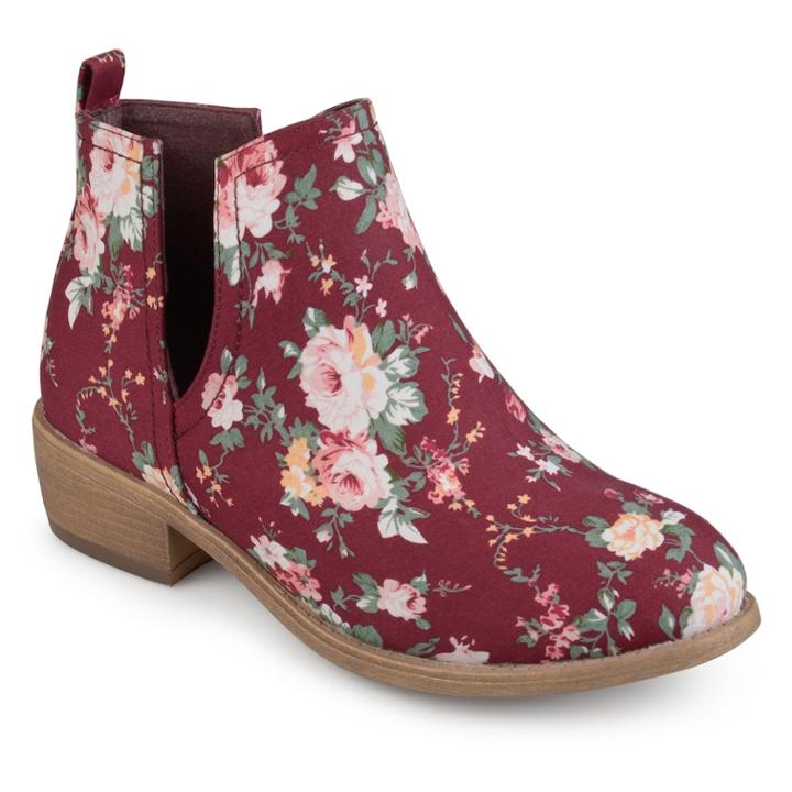 Journee Collection Roone Women's Ankle Boots, Size: Medium (8.5), Dark Red