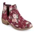 Journee Collection Roone Women's Ankle Boots, Size: Medium (8.5), Dark Red