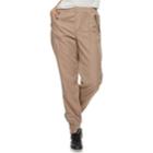 Juniors' So&reg; Zip-pocket Twill Low-rise Jogger Pants, Teens, Size: Small, Med Beige