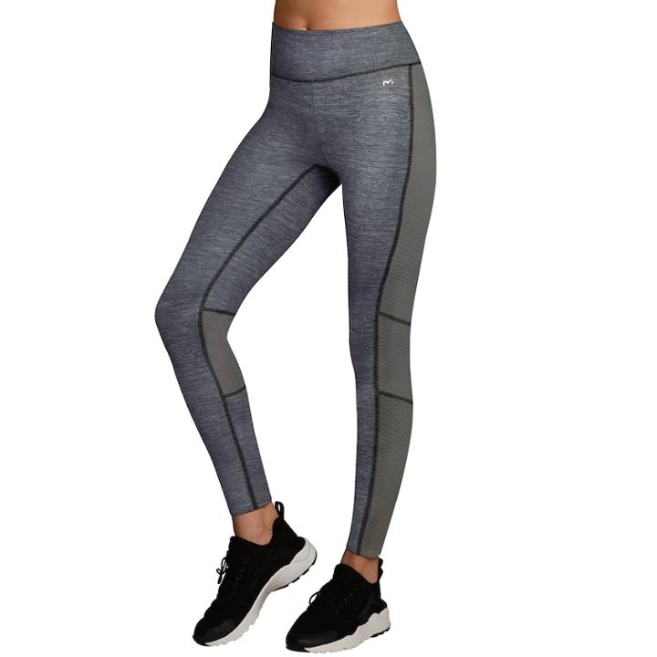 Women's Maidenform Active High-waisted Leggings, Size: Regular, Grey