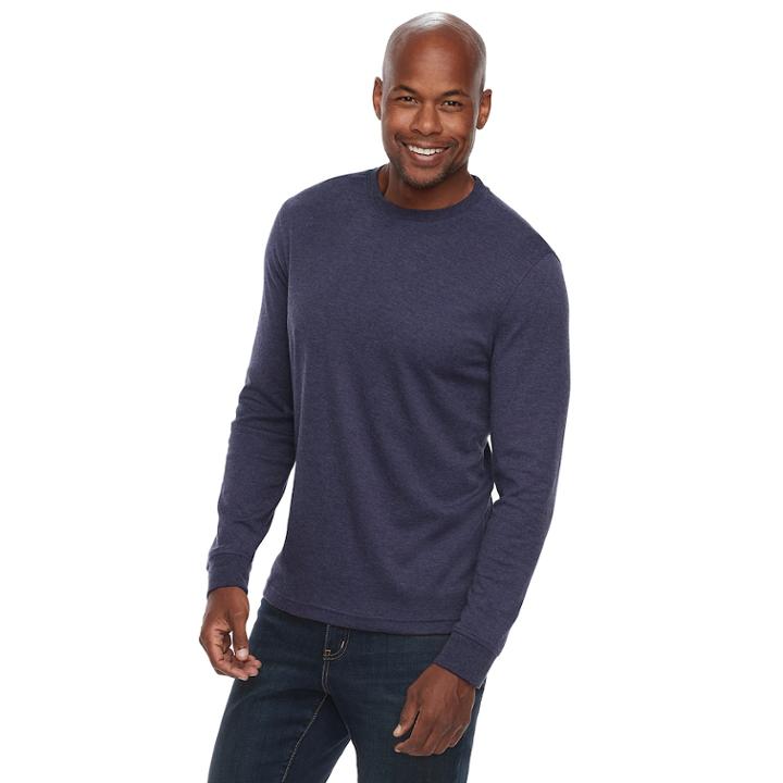 Men's Croft & Barrow&reg; Classic-fit Easy-care Crewneck Tee, Size: Xxl, Drk Purple